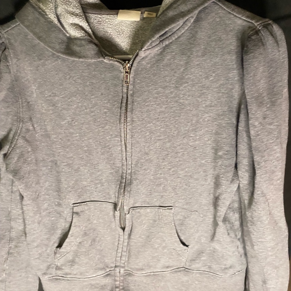 Gray Zip-Up Hoodie